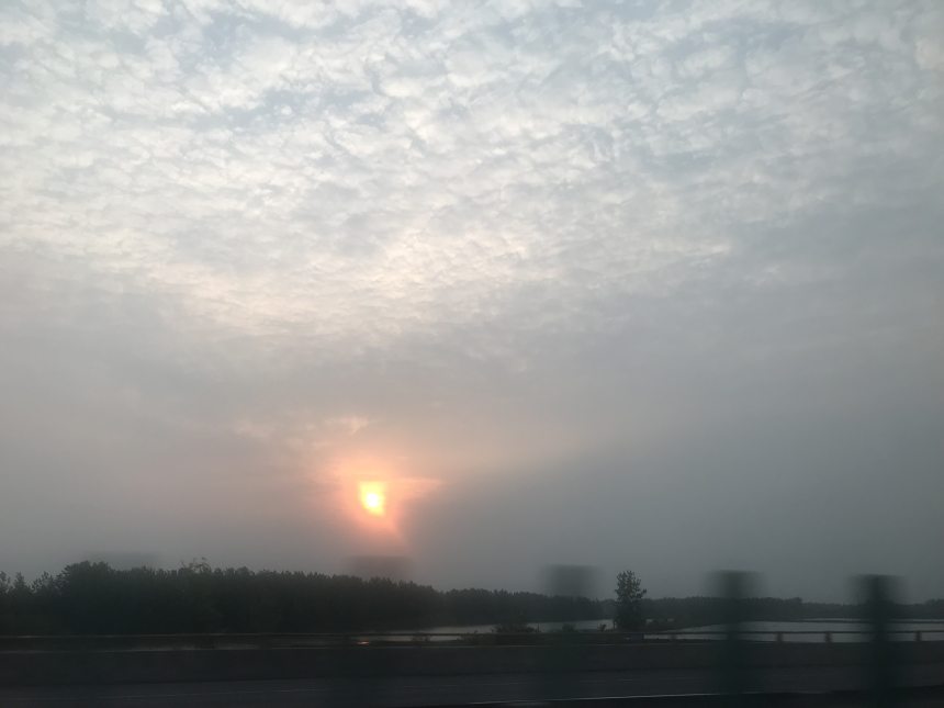 从南京回家的路上